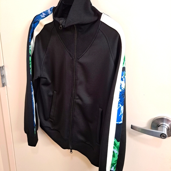 NIKE HIGH NECK FULL ZIP ABSTRACT SLEEVES LARGE TRACK JACKET UNISEX - Picture 5 of 8
